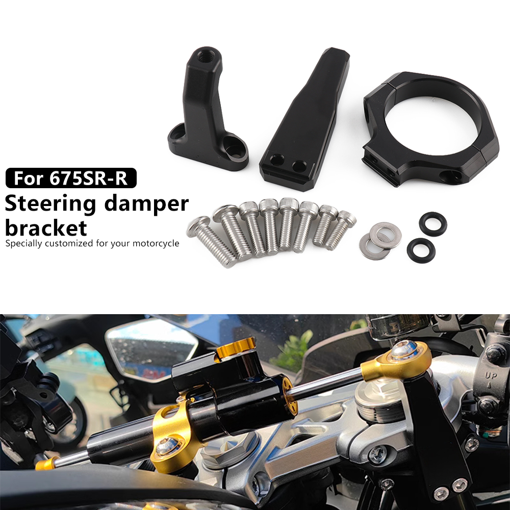 New Motorcycle 675SR-R Damper  - Steering Damper Stabilizer Kit Cnc ulasan dan harga
