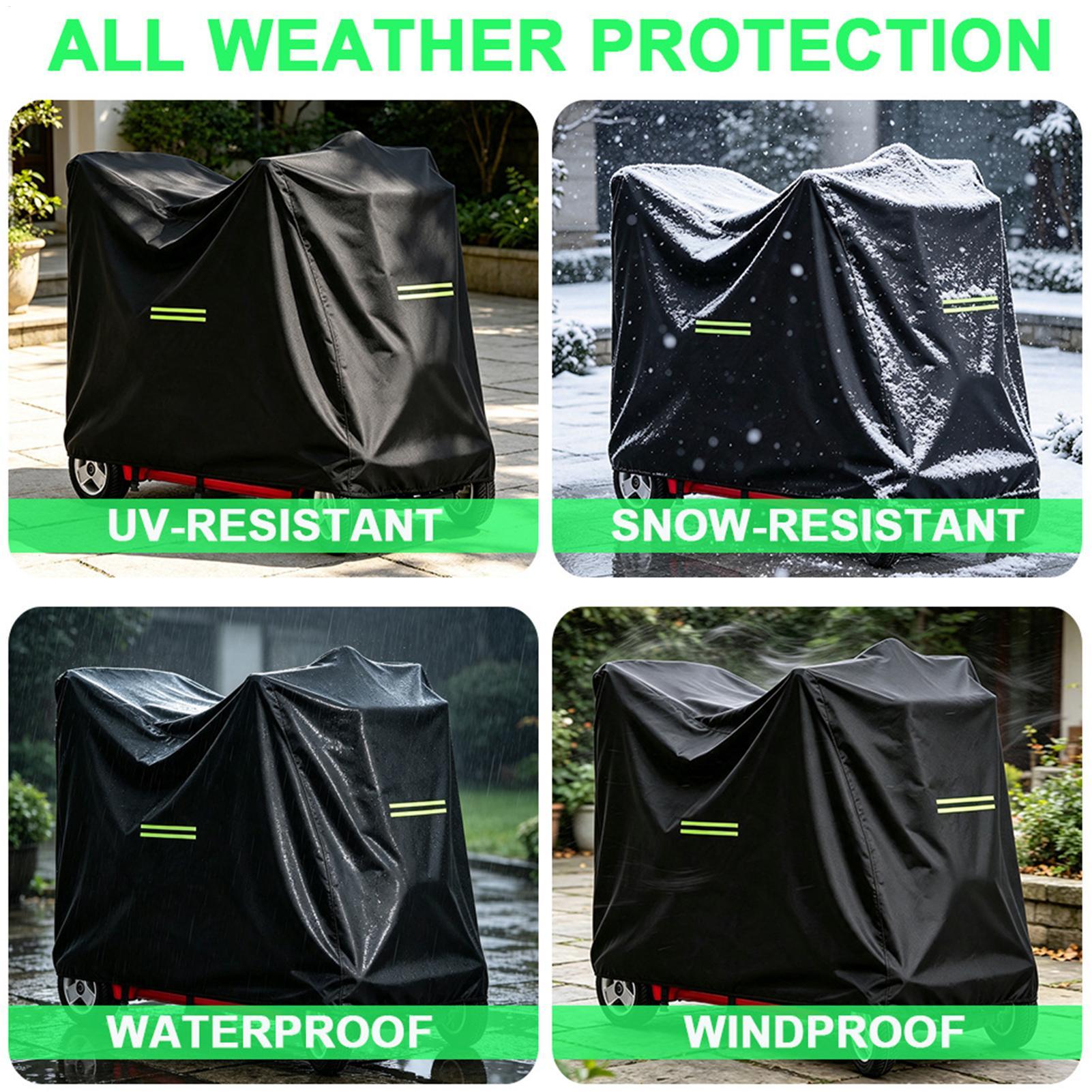 Mobility Scooter Cover Waterpr - Electric Scooter Rain Cover ulasan dan harga
