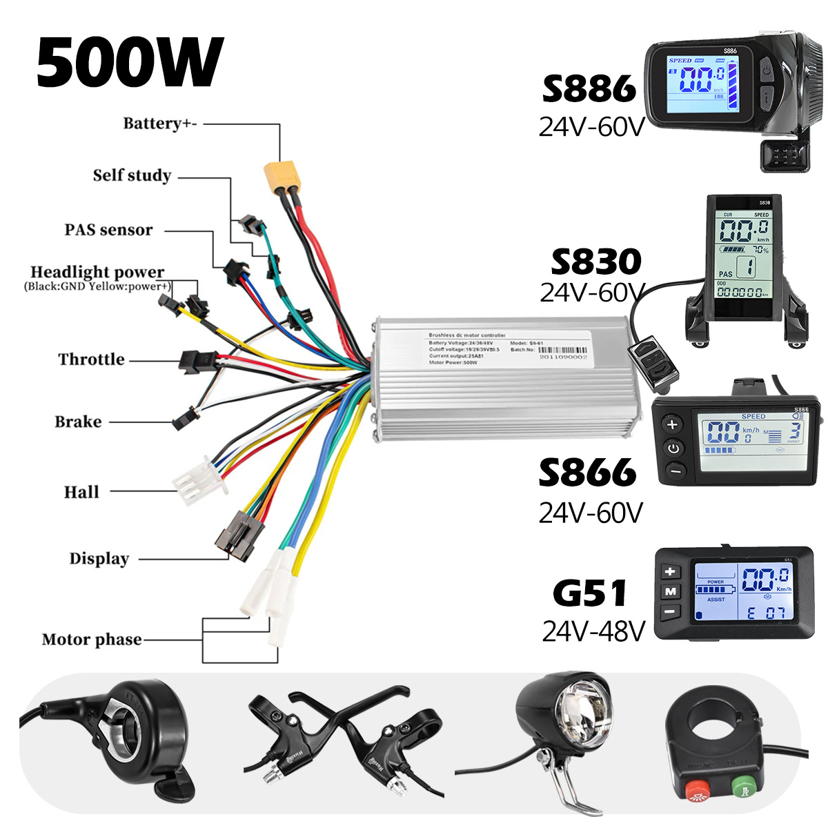 24V 36V 48V 60V Electric Bike  - Electric Scooter 500W ulasan dan harga