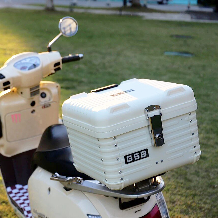 47L Motorcycle Top Case Moto T - Scooter Helmet Set ulasan dan harga