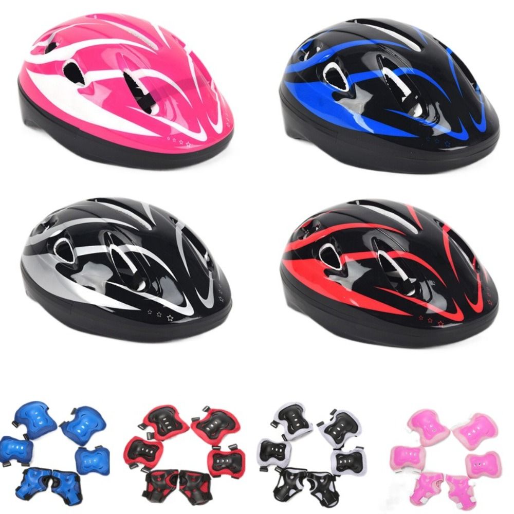 Kids Helmet Knee Elbow Pads Wr - Scooter Helmet Set ulasan dan harga