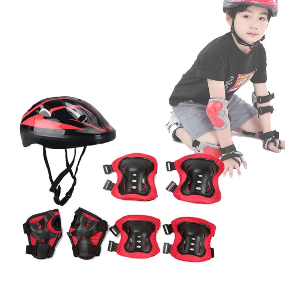 Kids Helmet Knee Elbow Pads Wr - Scooter Helmet Set ulasan dan harga