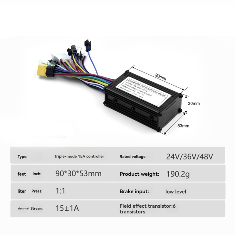 Ebike 3 Mode 24V 36V 48V 15A C - Scooter Electric ulasan dan harga