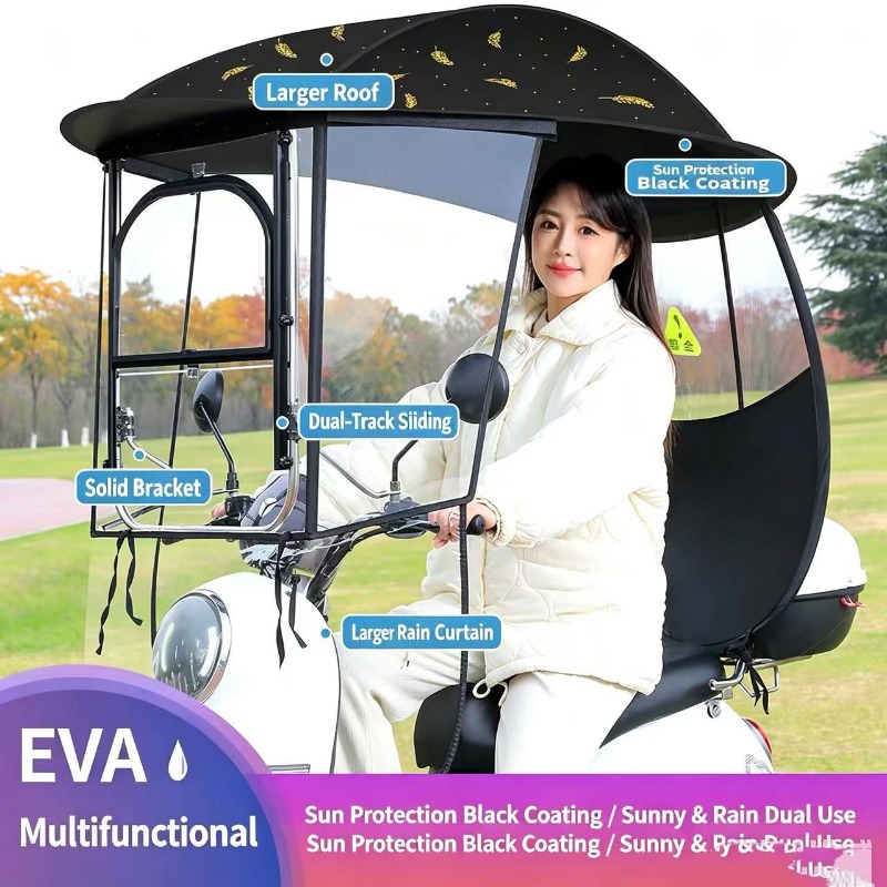 Windproof Waterproof Electric  - Electric Scooter Rain Cover ulasan dan harga