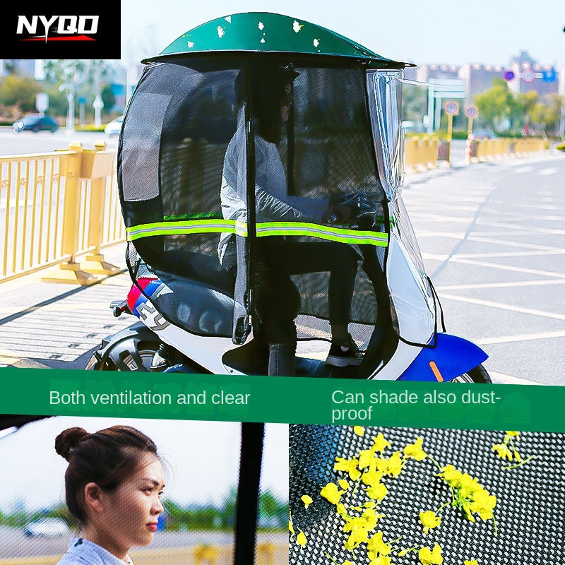 Motorcycle canopy foldable ful - Electric Scooter Rain Cover ulasan dan harga