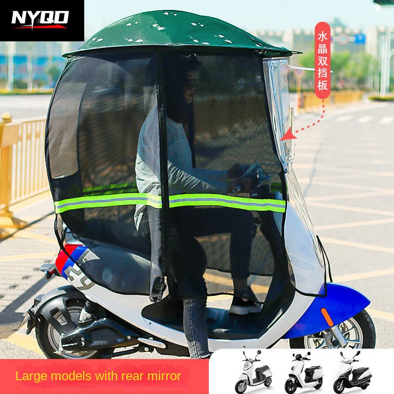 Motorcycle canopy foldable ful - Electric Scooter Rain Cover ulasan dan harga