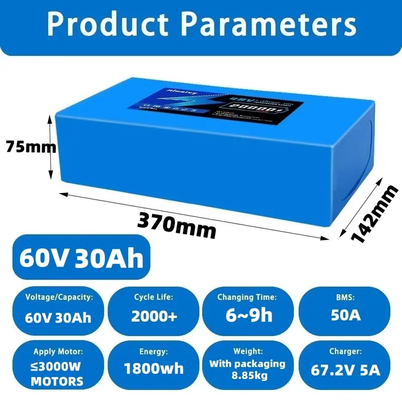  60V 20AH 30AH 21700 Lithium B - 60V 30Ah 21700 Battery Pack ulasan dan harga