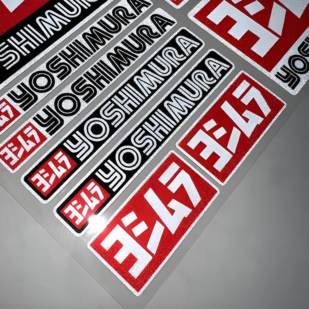 Racing Stickers Set Waterproof - Scooter Helmet Set ulasan dan harga