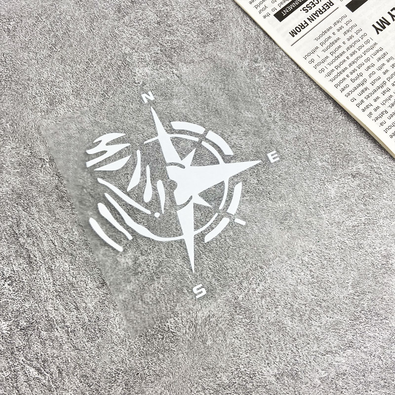 1PC Compass Pattern Vinyl Stic - Scooter Helmet Set ulasan dan harga